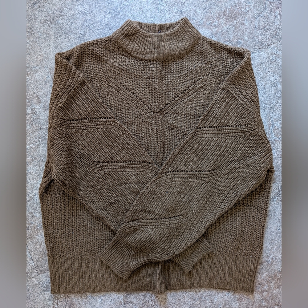 Reitmans Women's Turtleneck Sweater in Brown